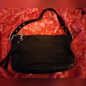 VINTAGE 2006 65TH ANNIVERSARY BLACK LEATHER COACH "LEGACY COLLECTION" BAG Y2K